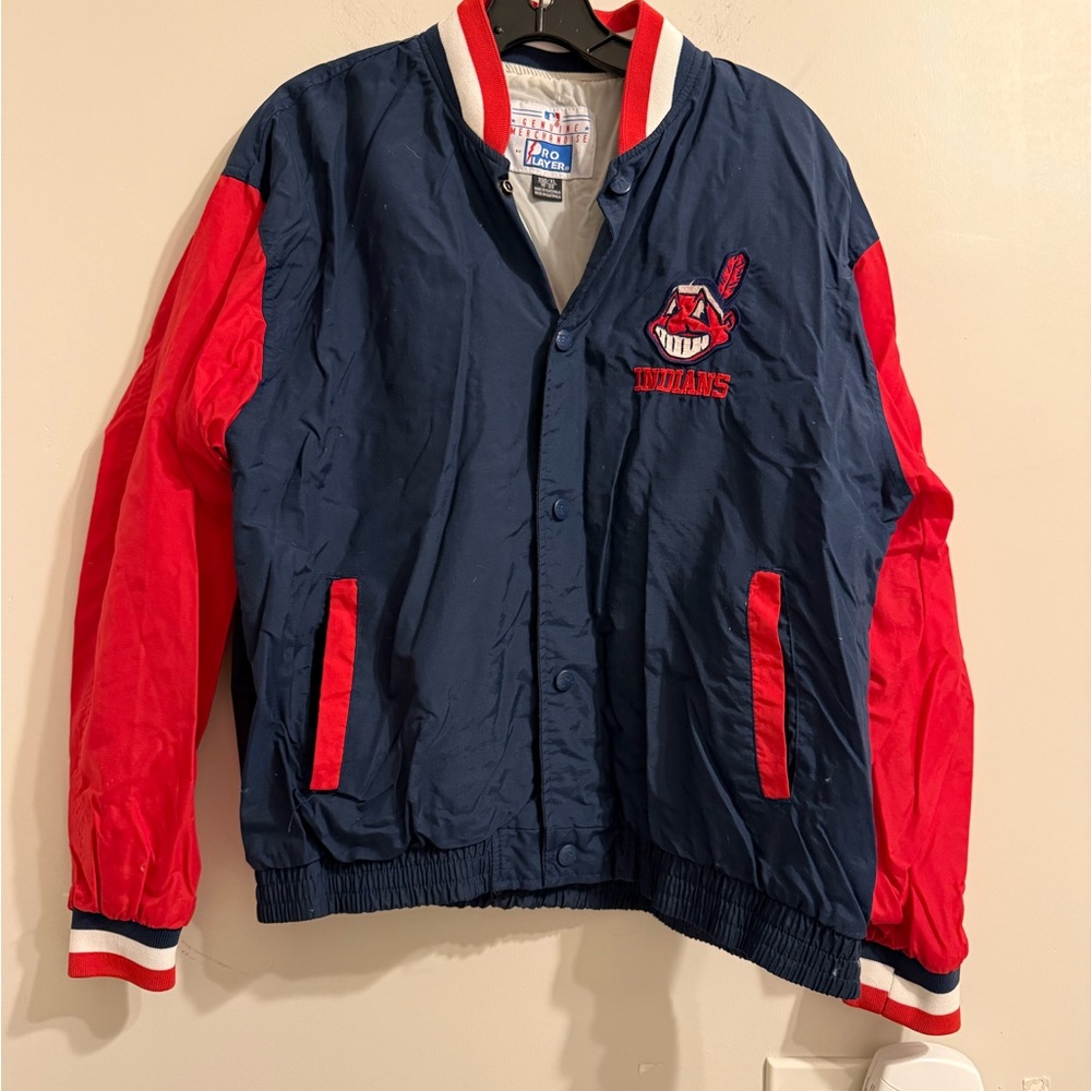 Cleveland Indians varsity style jacket - starter windbreaker - women’s jacket
